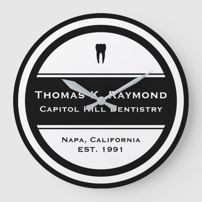 Dental Office Large Clock (Front)