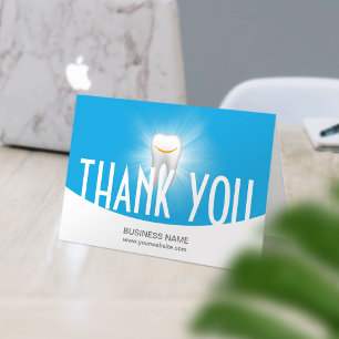 Dental Office Modern Blue Formal Thank You