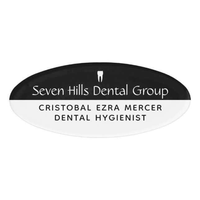 Dental Office Name Tag (Front)