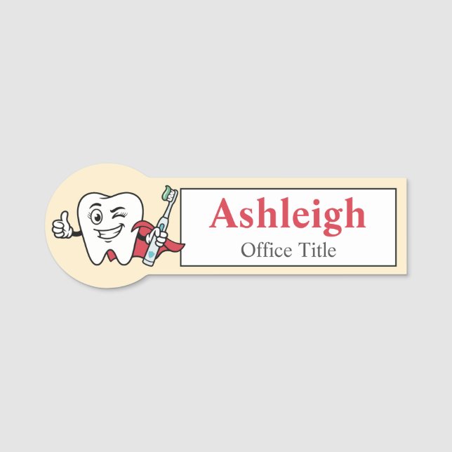 Dental Office Name Tag (Front)