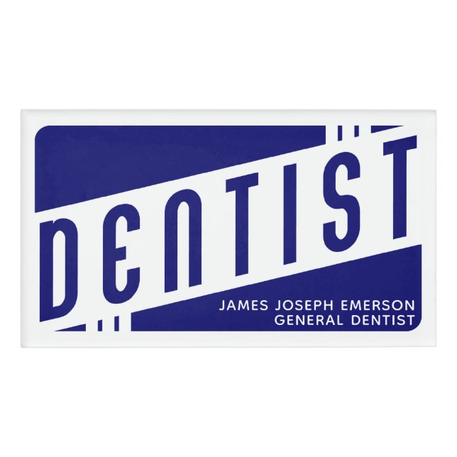 Dental Office Name Tag (Front)