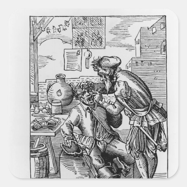 Dental Operator Square Sticker (Front)