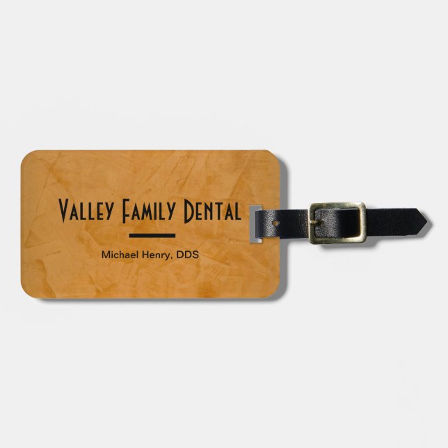 Dental Practice Luggage Tag (Front Horizontal)