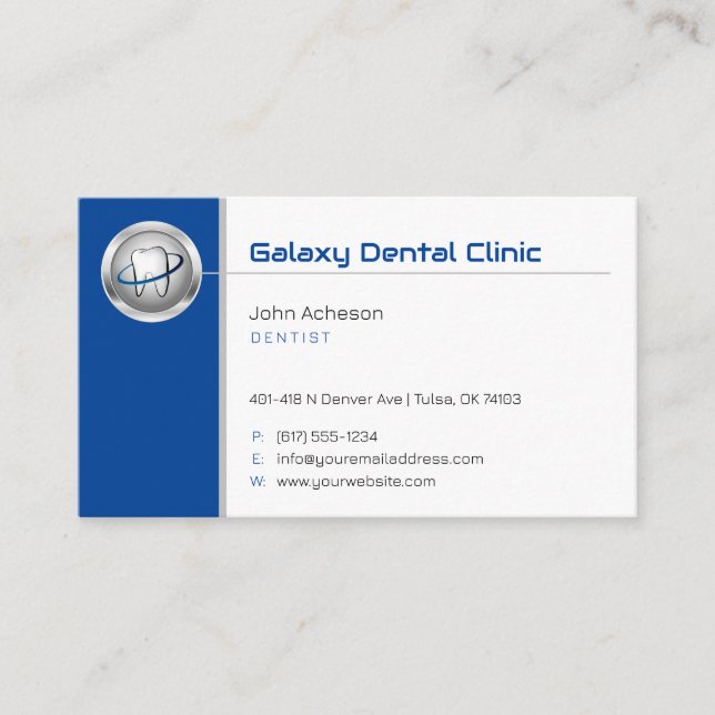 dental practice | Medical Professional Business Card (Front)