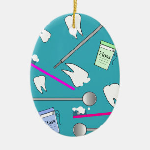 Dental Profession Tools Design Ceramic Ornament
