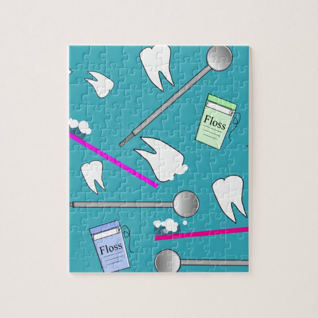 Dental Profession Tools Design Jigsaw Puzzle (Vertical)