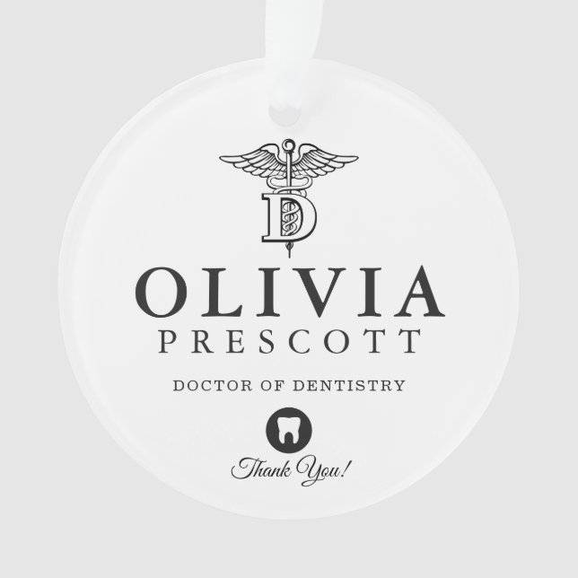 Dental Professional Graduation | Retirement Ornament (Front)