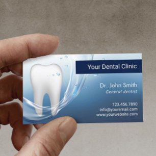 Dental Professional Water Flows Tooth Dentist Appointment Card