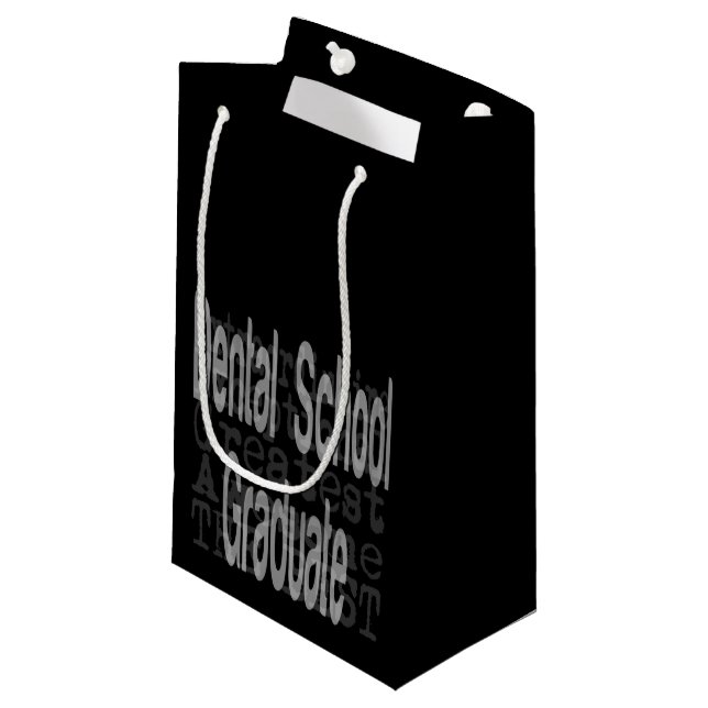 Dental School Graduate Extraordinaire Small Gift Bag (Front Angled)