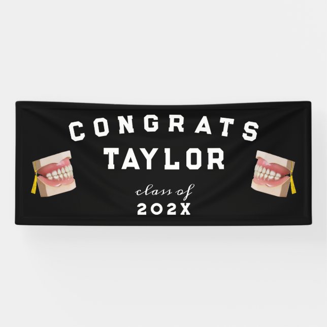 Dental School Graduation Banner (Horizontal)