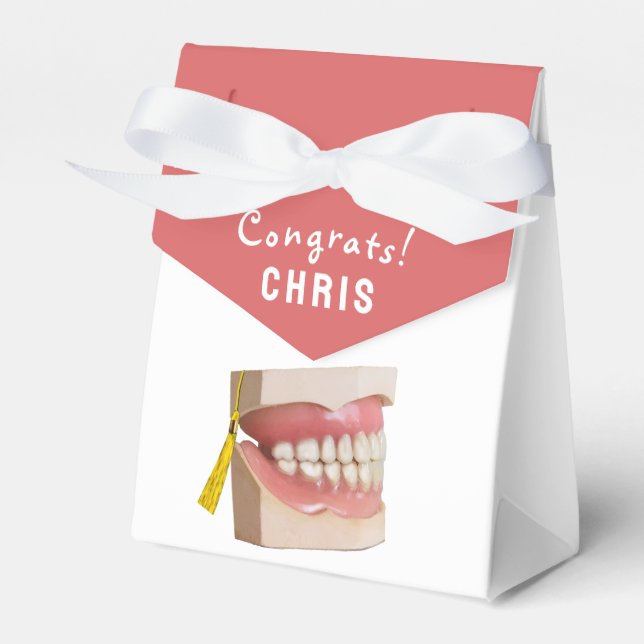 Dental School Graduation Favour Box (Front Side)