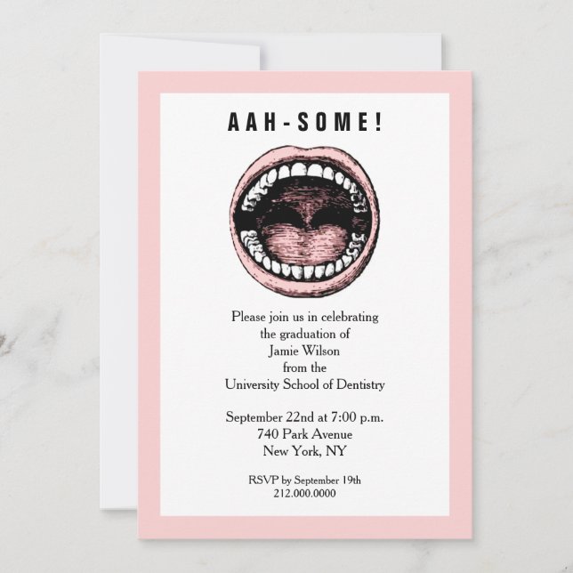 Dental School Graduation Invitation (Front)