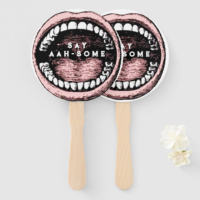 Dental School Graduation Novelty Hand Fan (Front and Back)