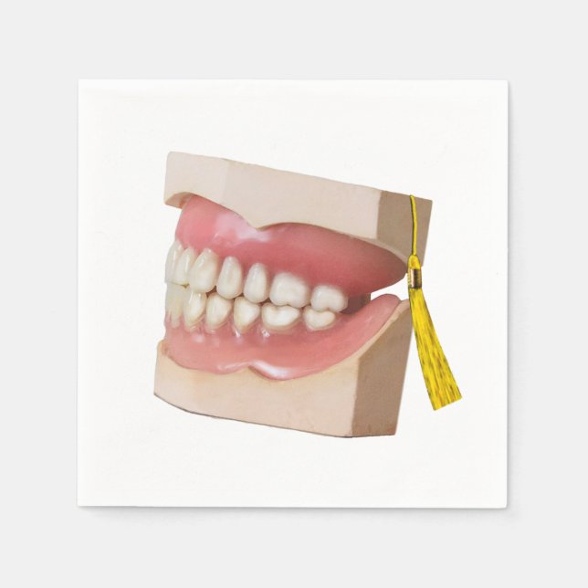 Dental School Graduation Party Napkin (Front)