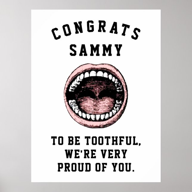 Dental School Graduation Poster (Front)
