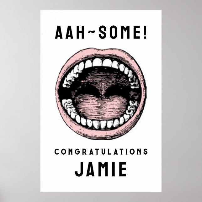 Dental School Graduation Poster (Front)