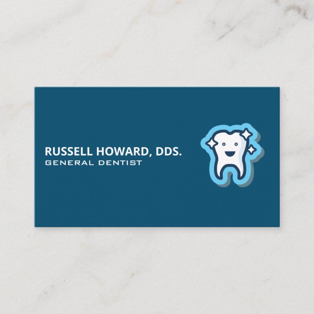 Dental | Sparkly Tooth Business Card (Front)