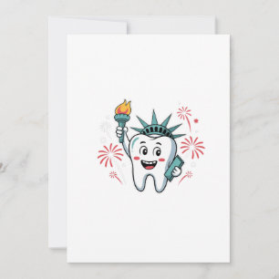 Dental Squad 4th Of July Dentist Funny American Invitation