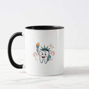 Dental Squad 4th Of July Dentist Funny American   Mug