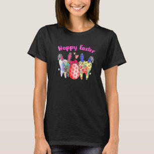 Dental Squad Bunny Cute Tooth Polka Dot Leopard Ha T-Shirt