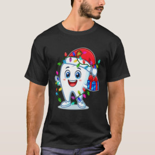 Dental Squad Christmas Santa Tooth Dentist Funny X T-Shirt