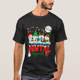 Dental Squad Christmas Tree Santa Reindeer Elf Tee