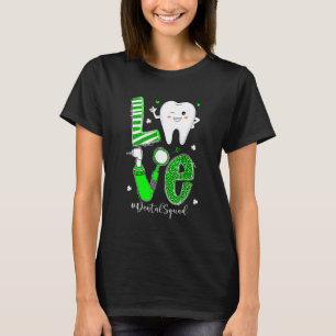 Dental Squad Dental Assistant Dentist Happy St Pat T-Shirt
