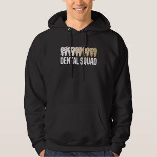 Dental Squad Dentist Dental Hygienist Cute Teeth Hoodie