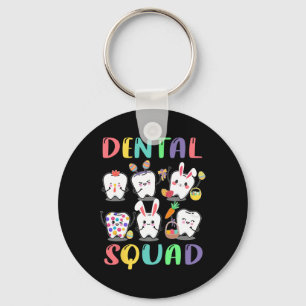 Dental Squad Dentist Easter Dental Fun Happy Easte Key Ring
