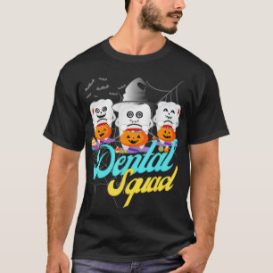 Dental Squad Dentist Halloween Costume spooky Pump T-Shirt