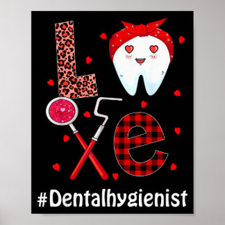 Dental Squad Dentist Happy Valentines Day Dental I Poster