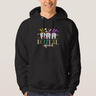 Dental Squad Easter Day  Tooth Dental Assistant De Hoodie