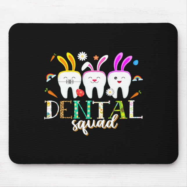 Dental Squad Easter Day Tooth Easter Mouse Pad (Front)
