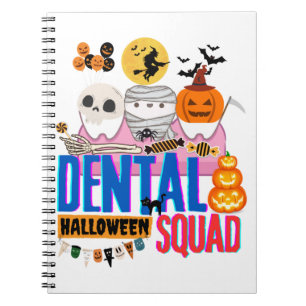 dental squad halloween notebook
