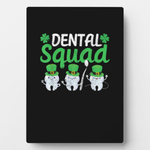 Dental Squad Leprechaun Teeth St Patricks Day Toot Plaque