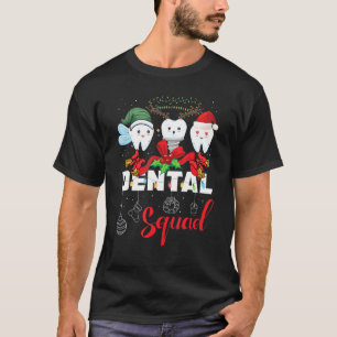 Dental Squad Merry Christmas Santa Hat Teeth T-Shirt