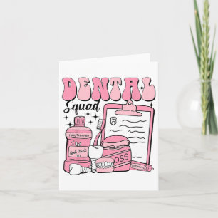 Dental Squad Retro Valentine Dental Istant Dental  Card