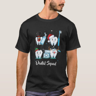 Dental Squad Teeth Dentist Christmas Dental Xmas P T-Shirt