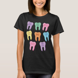 Dental Squad Teeth Dentist Valentine's Day Dental T-Shirt