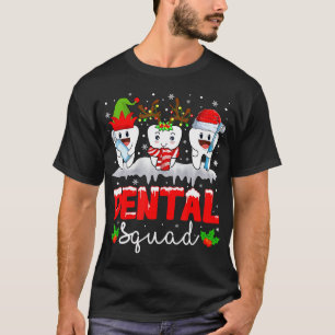 Dental Squad Teeth Santa Reindeer Christmas Men Wo T-Shirt