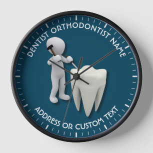 Dental Surgeon Dentist Orthodontist Name Clock
