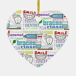 Dental Terms Subway Art Ornament