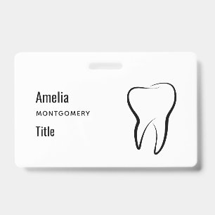 Dental Tooth Dentistry Clinic Medical ID Badge