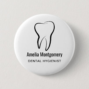 Dental Tooth Dentistry Clinic Medical Profession 6 Cm Round Badge