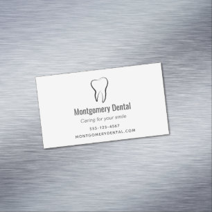 Dental Tooth Dentistry Clinic Oral Hygiene Magnetic Business Card