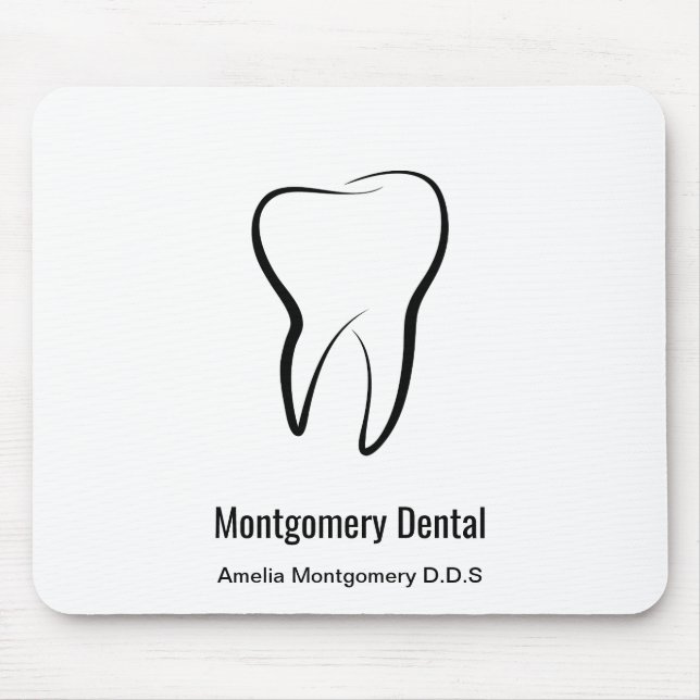 Dental Tooth Dentistry Clinic Oral Hygiene Mouse Pad (Front)