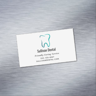 Dental Tooth Dentistry Medical Clinic Magnetic Business Card