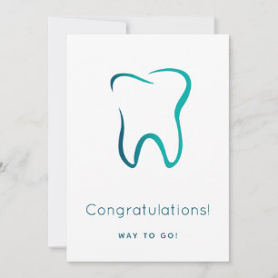 Dental Tooth Dentistry Medical Image Graduation Card
