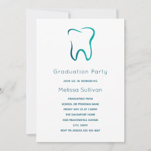 Dental Tooth Dentistry Medical Image Graduation Invitation