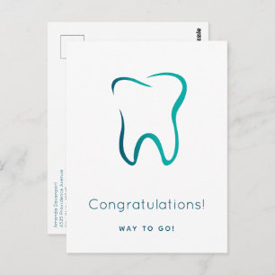Dental Tooth Dentistry Medical Image Graduation Postcard